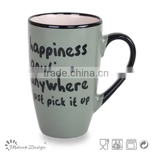 Stoneware Coffee Mug With Words Ceramic Mug thumbnail-4