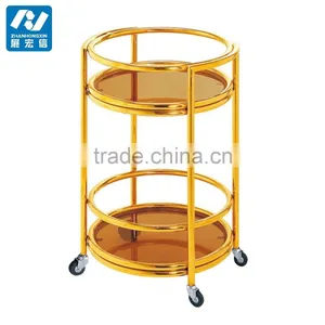 Restaurant And Hotel Service 3 Tiers Tea Trolley/Liquor Trolley thumbnail-5