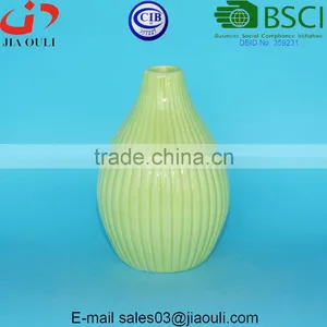Mini Ceramic Vases Glazed Green thumbnail-1