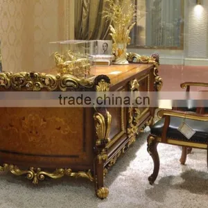 2015 Bisini Luxury Wooden Executive Desk Set, , Office Desk, Office Chair,Book Cabinet,Luxury Office Furniture Set,(BF08-0274) thumbnail-1
