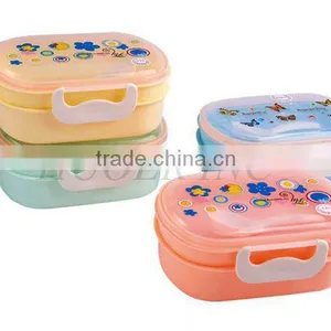 Double Layer PP Plastic Children Lunch Box thumbnail-1
