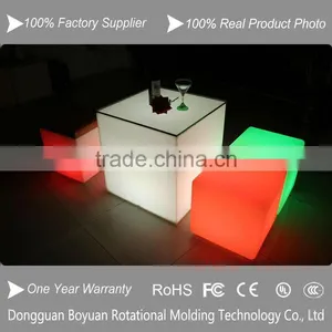 Folding Plastic Led Table/bar Cube Tank/led Office Commercial Table thumbnail-1