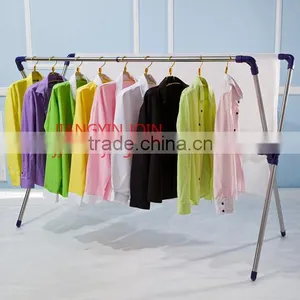 Metal Cloth Rack With Stand /Foldable Coat Hanger thumbnail-1
