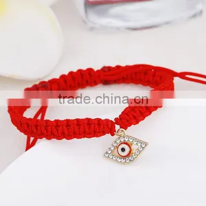 Rhinestone Evil Eye Charm Macrame Bracelet Personalized Frendship Bracelet for Promotion Gifts thumbnail-4