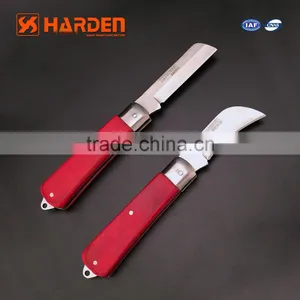 Professional Wooden Handle Straight Blade Electrician Knife thumbnail-1