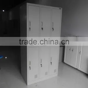 Metal Six-door Locker With One Shelf for Storage thumbnail-1