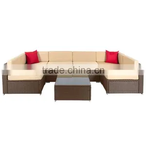 Popular 7 Piece Outdoor Garden Furniture Patio Rattan Sofa Set Garden Sofa Set for Hot Sale thumbnail-1