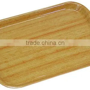 Non Slip Service Tray Rectangle Wooden Service Tray Non Slip Tray thumbnail-1
