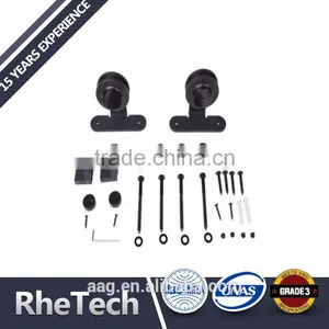 Carbon Steel Powder Coating Sliding Door Roller And Track Anti Jump Wooden Door Stop Hardware thumbnail-2