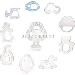 Various Funny Shape Transparent Silicone Baby Teether thumbnail-2