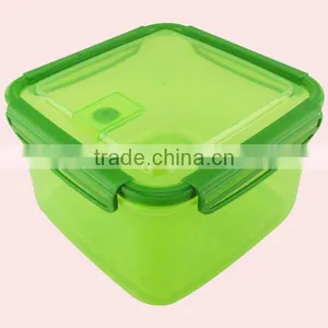 Silicone Edge Square Plastic Container With Lid thumbnail-2