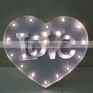Led Christmas Heart Shape Hanging Light Sign thumbnail-1