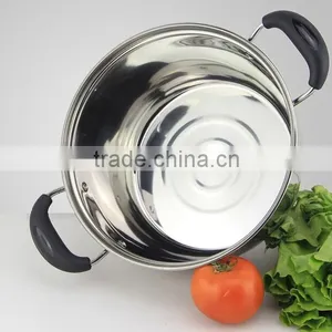 26cm Stainless Steel Soup Pot Kitchen Cooking Pot Stockpot for Gas and Induction Cooker thumbnail-6
