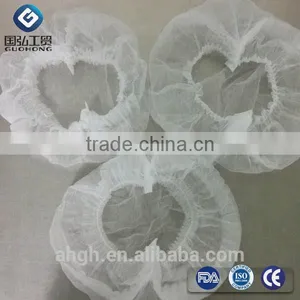 Single Double Elastic Polypropylene Catering Disposable Round Non Woven Cap thumbnail-2