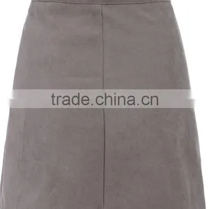 Newest Women's High Street Fashion Designe Sexy Grey Bandage Skirt thumbnail-2