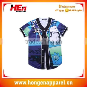 Wholesale Sublimation Online Cheap Custom Baseball Jersey thumbnail-1