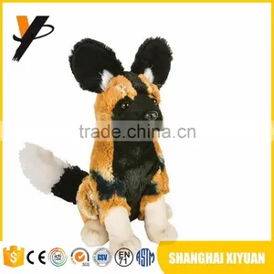 Hot Selling Custom Kids Standing Plush Animal Black Toy Dog Stuffed Animal Dog thumbnail-1