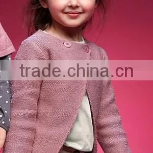 Fashion Girl's Cardigan, Hand Made Wool Sweaters for Children thumbnail-1