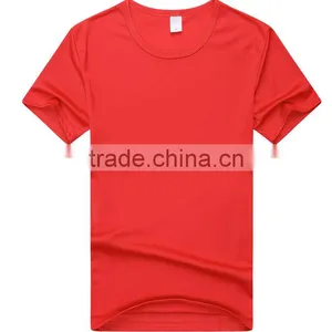 Factory Price Round Neck Cheap Plain Dyed Cotton Fitted T-shirts thumbnail-5
