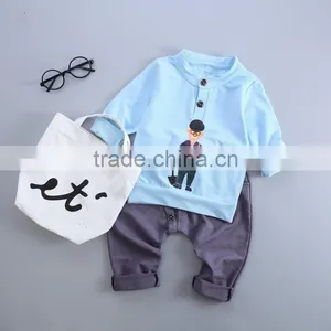 Unique Cheap Bulk Wholesale Children's Clothing Set Authentic Designer Wholesale Clothing Images of Western Tops and Pants thumbnail-4