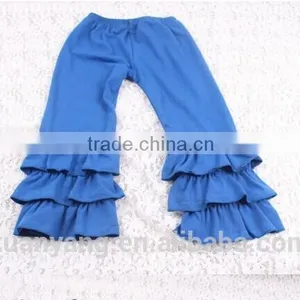 Wholesale Plus Size Fashion Design Loose Women Cotton Knit Ruffle Pants thumbnail-1
