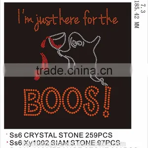 Custom Lovely Ghost Rhinestone Transfer /hot Fix Rhinestone Made in China thumbnail-1