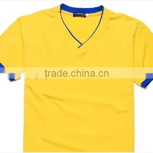 Wholesale Short Sleeve Custom Polo V-neck T-shrts for Summer thumbnail-5