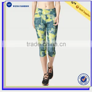 Wholesale Womens Fitness Capris Best Printed Yoga Girls Tights Leggings thumbnail-1