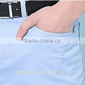 100% CottonTop Quality Trendy Skyblue Fancy Casual Pants Men thumbnail-3