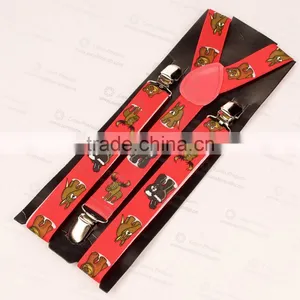 High Quality Elastic Mens Suspenders , Custom Print Elastic Suspenders, Fashion Elast Kids Suspenders thumbnail-4