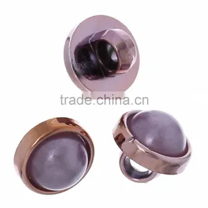 Wholesale Round Purple Pearl Imitation Resin Shank Button thumbnail-3
