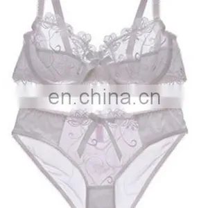 OEM Factory Ladies Fancy Underwired Sexy Designer Bra and Panty Set thumbnail-2