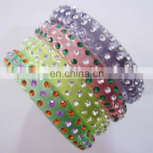 Spots Rhinestone Resin Bangle thumbnail-1