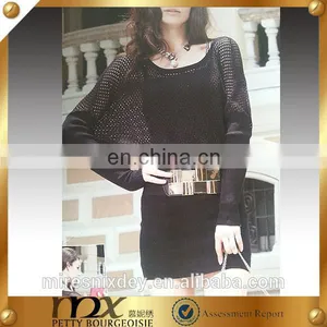 Wholesale Bat Sleeves Pullover Knitted Pullover thumbnail-1