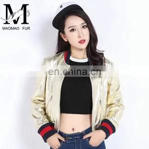 Women Autumn 2016 New Motorcycle Leather Coats Short Korean Version of Slim Real Leather Coat Female thumbnail-4