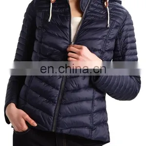 Factory OEM Short Quilted Down Jacket Women Wholesale thumbnail-2