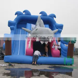 HI Commercial Shark Slide Inflatable Adults Custom Logo Slide thumbnail-3