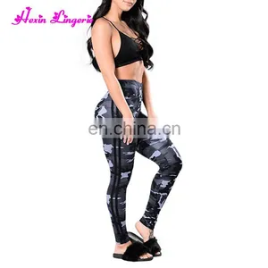 2017 Summer Women Sports Leggings Camouflage Gray Oem Yoga Pants thumbnail-2