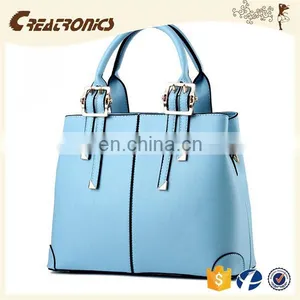 CR More Than 11 Years Experience Tote Bag Woman Handbag in Stocks Blue Colors Noble Wholesale Leather Handbags for Purses thumbnail-1