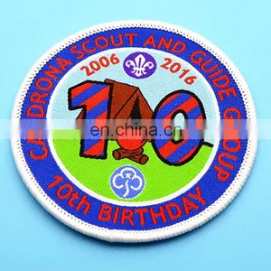 Customized Suit Size Shape School Uniform Woven Badges thumbnail-1