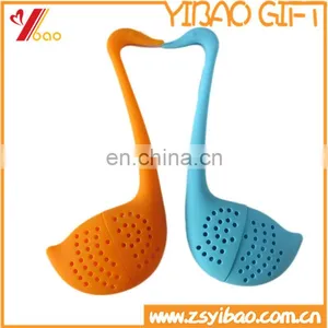Customize Color Swan Shaped Heat Resistant Silicone Tea Stainers for Tea Making thumbnail-1