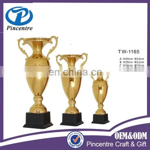Wholesale Custom Electroplating Soccer Awards Metal Football Sport Trophy Made in China thumbnail-6