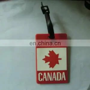 Canadian National Flag PVC/rubber Luggage Tag thumbnail-1