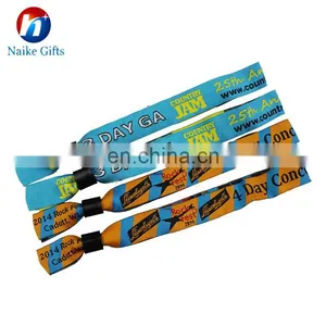 Custom Design Printed Festival Fabric Wristbands thumbnail-1