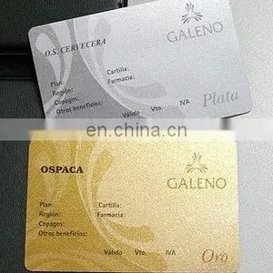 Golden/Silver Metalic Background Plastic Card thumbnail-1