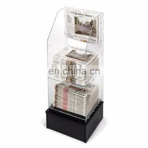 Acrylic Hotel Newspaper Rack Wholesales thumbnail-5