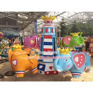 Zhongshan Amusement Playground Kids Rides for Sale Elephant King Rotating thumbnail-5