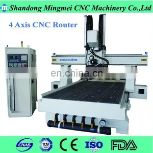 Hiwin Learn Guidel Vacuum Table 3d Multi Head 4 Axis Cnc Machine With Dust Collector System thumbnail-1