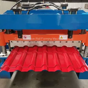 Hot Sell Roofing Glazed Step Tile Roll Forming Machine for Sale thumbnail-4