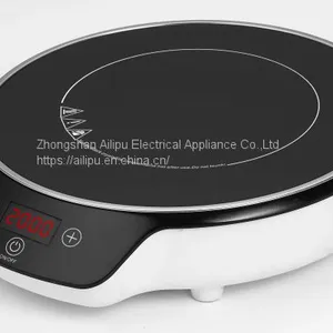 New CE KC Standard 2000W White Color Round Shape Electric Induction Cooktop ALP-DC92 thumbnail-1